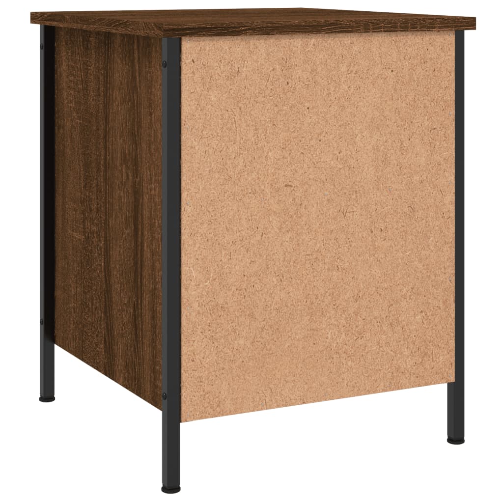 vidaXL Nachttisch Braun Eichen-Optik 40x42x50 cm Holzwerkstoff