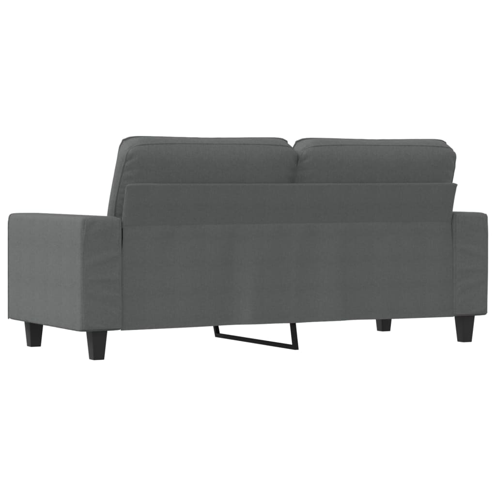 vidaXL 2-Sitzer-Sofa Dunkelgrau 140 cm Stoff