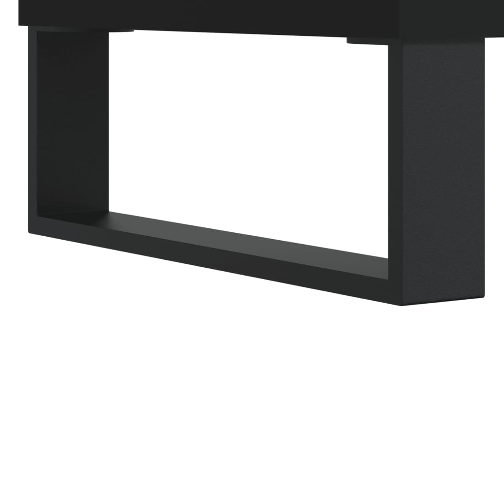 vidaXL Sideboards 2 Stk. Schwarz Holzwerkstoff