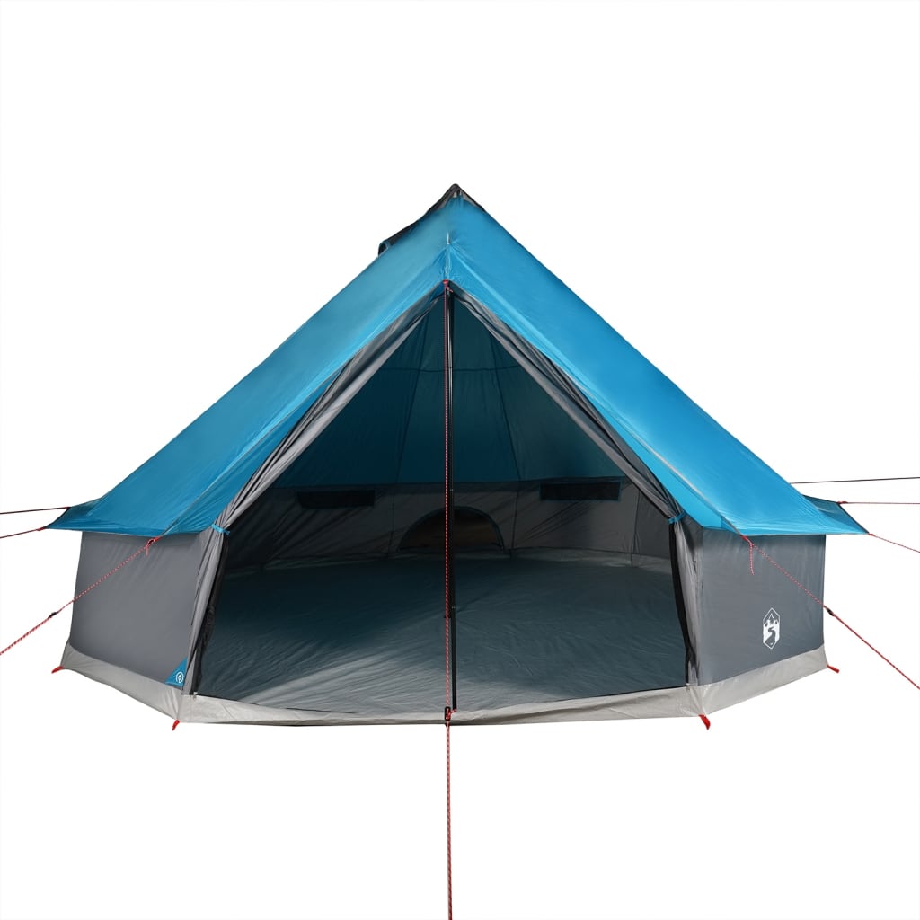 vidaXL Tipi-Familienzelt 8 Personen Blau Wasserdicht