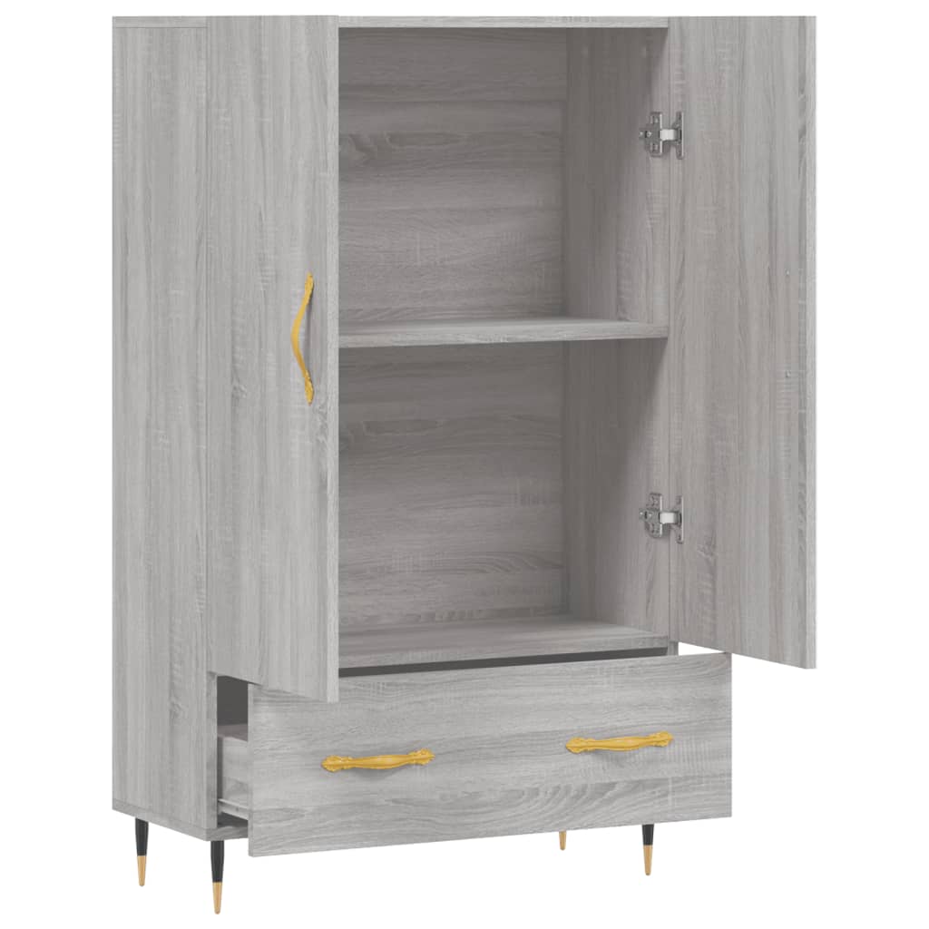 vidaXL Highboard Grau Sonoma 69,5x31x115 cm Holzwerkstoff