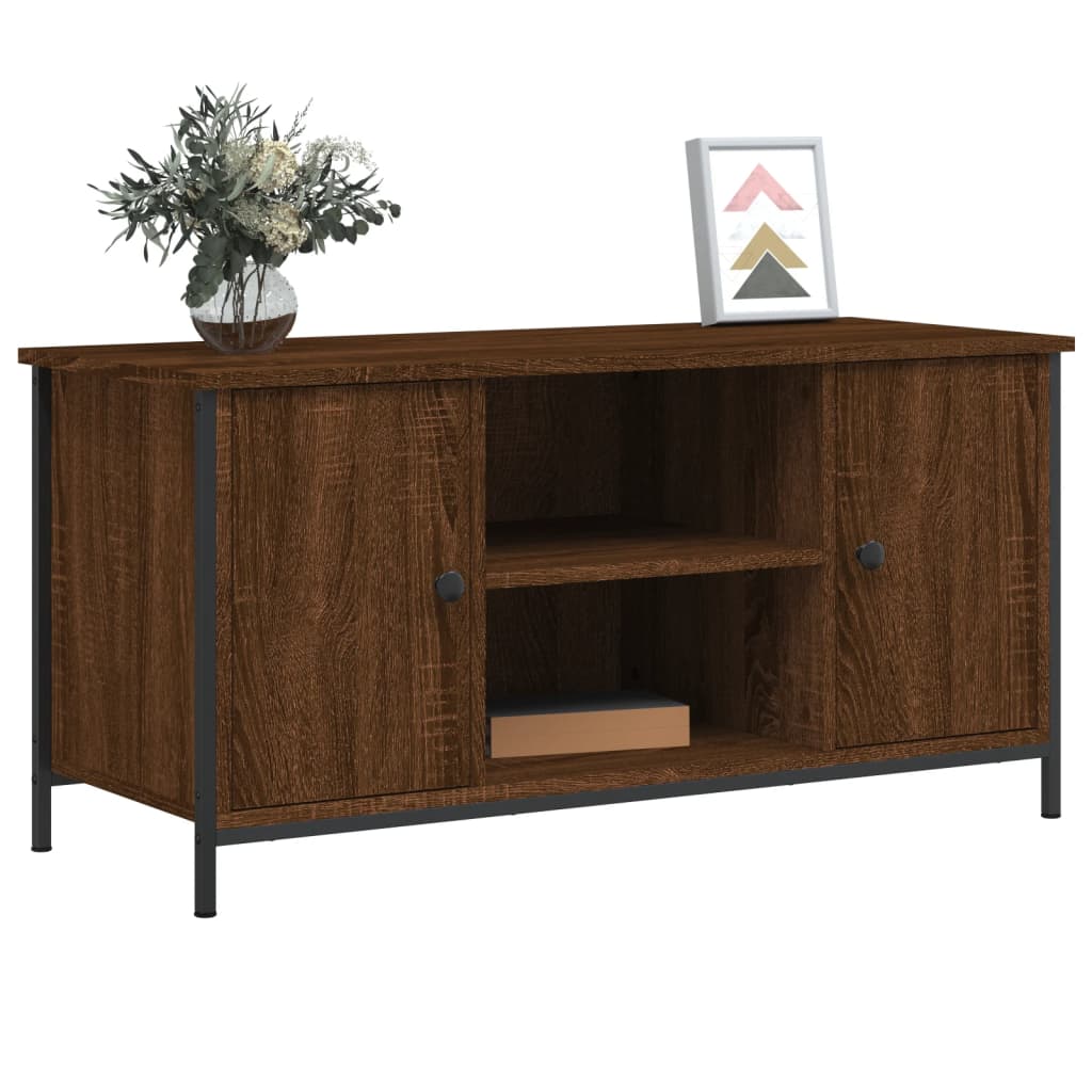 vidaXL TV-Schrank Braun Eichen-Optik 100x40x50 cm Holzwerkstoff