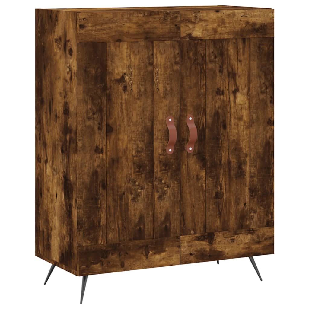 vidaXL Highboard Räuchereiche 69,5x34x180 cm Holzwerkstoff