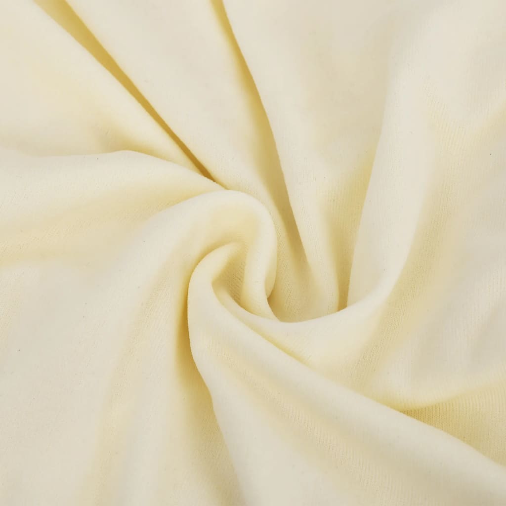 vidaXL Stretch-Sofahusse Creme Polyester-Jersey