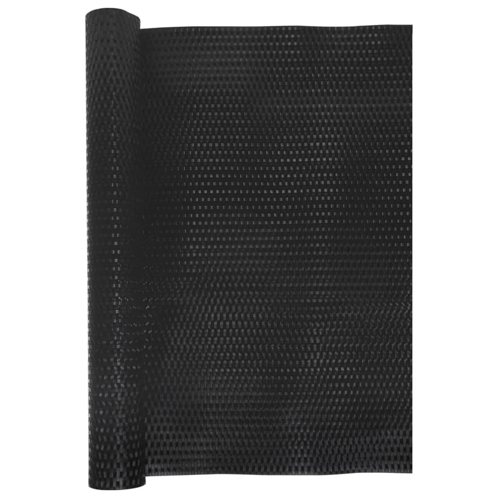 vidaXL Balkon-Sichtschutz Schwarz 600x100 cm Poly Rattan