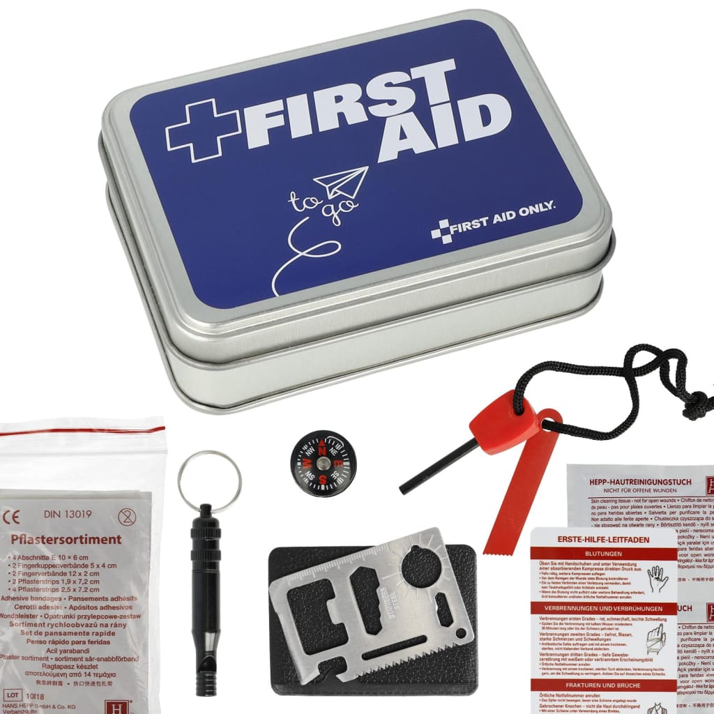 FIRST AID ONLY 22-tlg. Erste-Hilfe-Set To Go in Metallbox