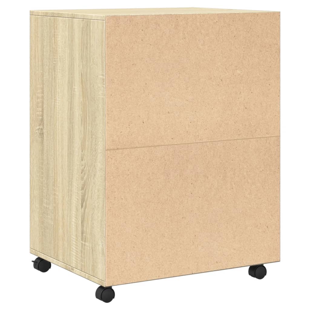 vidaXL Rollschrank Sonoma-Eiche 60x48x81 cm Holzwerkstoff