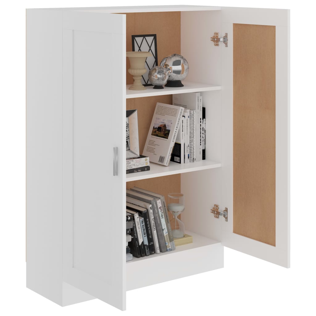 vidaXL Bücherschrank Weiß 82,5x30,5x115 cm Holzwerkstoff