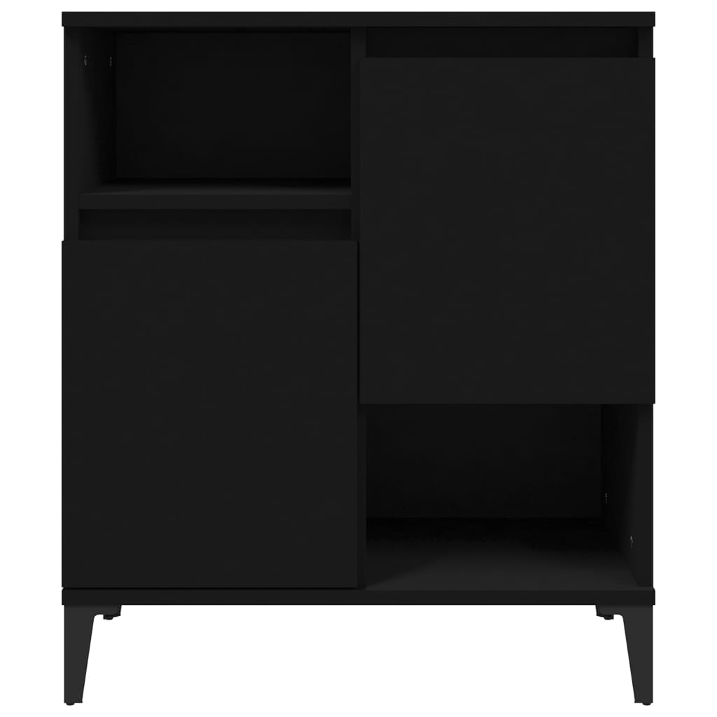 vidaXL Sideboards 3 Stk. Schwarz 60x35x70 cm Holzwerkstoff