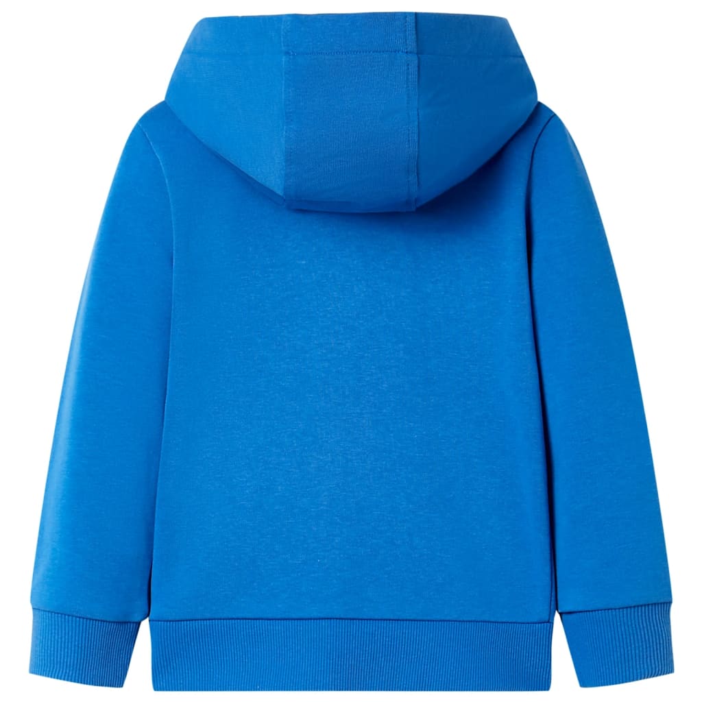 Kinder-Kapuzenpullover mit Reißverschluss Blau 116