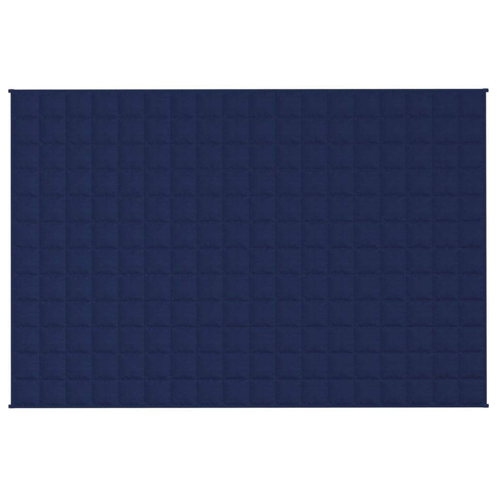 vidaXL Gewichtsdecke Blau 120x180 cm 5 kg Stoff