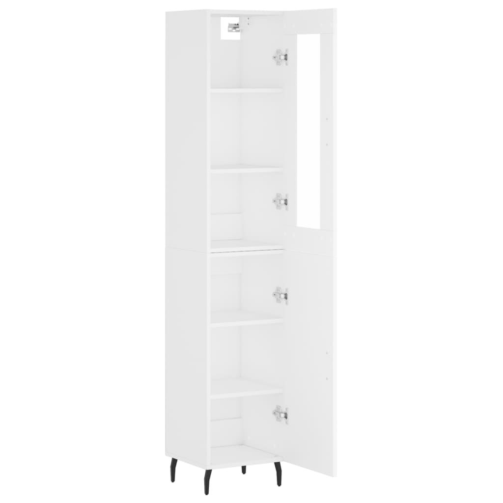 vidaXL Highboard Weiß 34,5x34x180 cm Holzwerkstoff