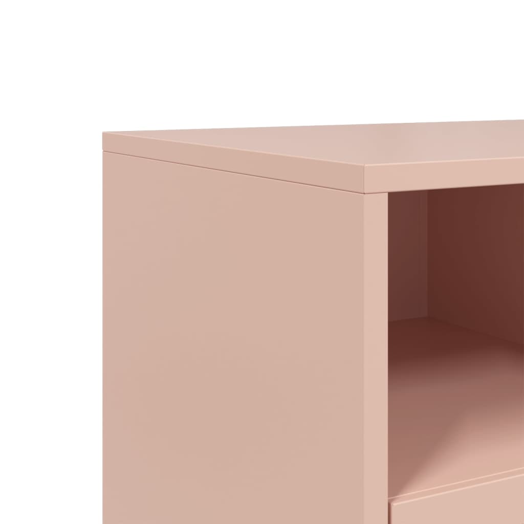 vidaXL TV-Schrank Rosa 68x39x60,5 cm Stahl