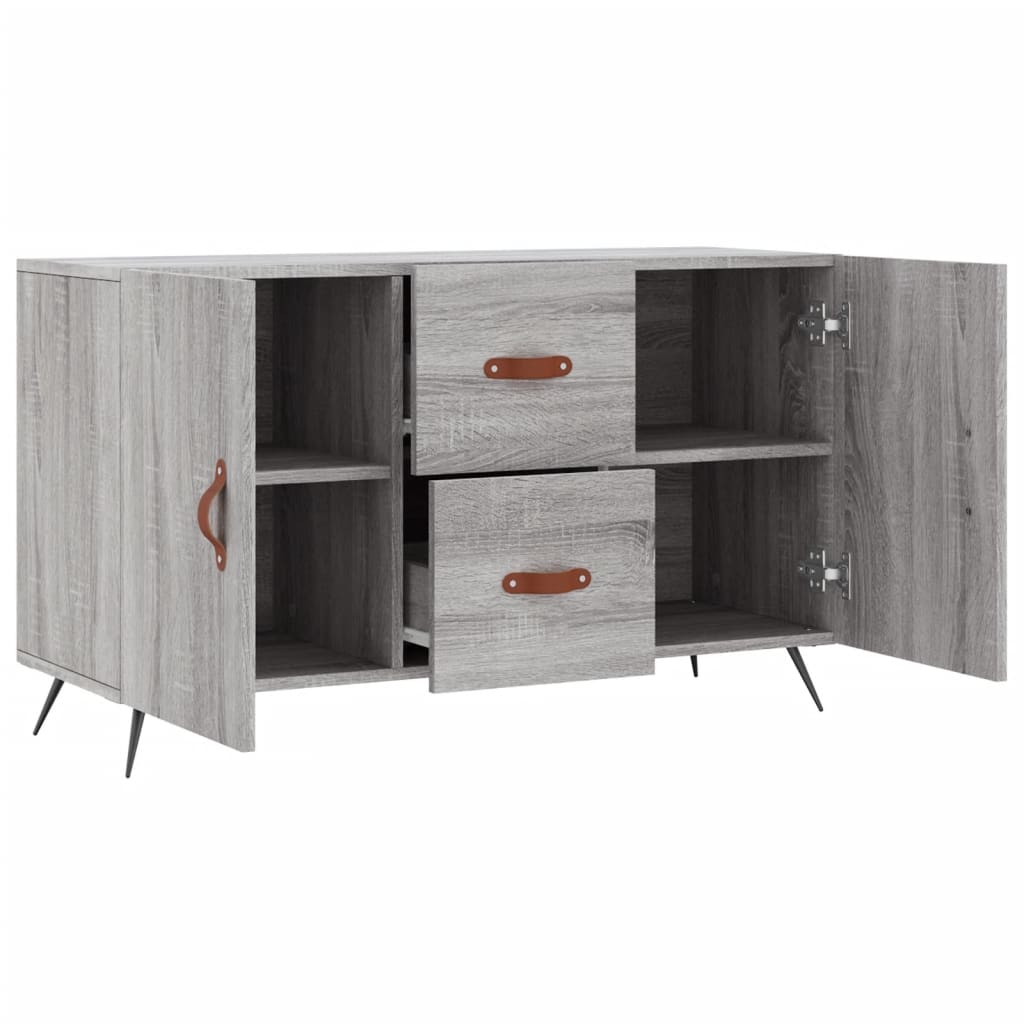 vidaXL Sideboard Grau Sonoma 100x36x60 cm Holzwerkstoff