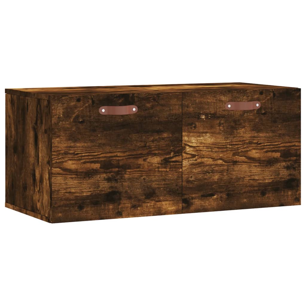 vidaXL Wandschrank Räuchereiche 80x36,5x35 cm Holzwerkstoff