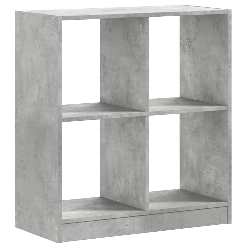 vidaXL Bücherregal Betongrau 68,5x32x75 cm Holzwerkstoff