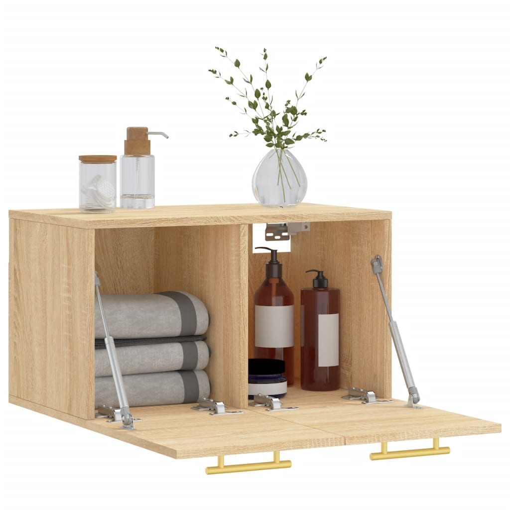 vidaXL Wandschrank Sonoma-Eiche 60x36,5x35 cm Holzwerkstoff