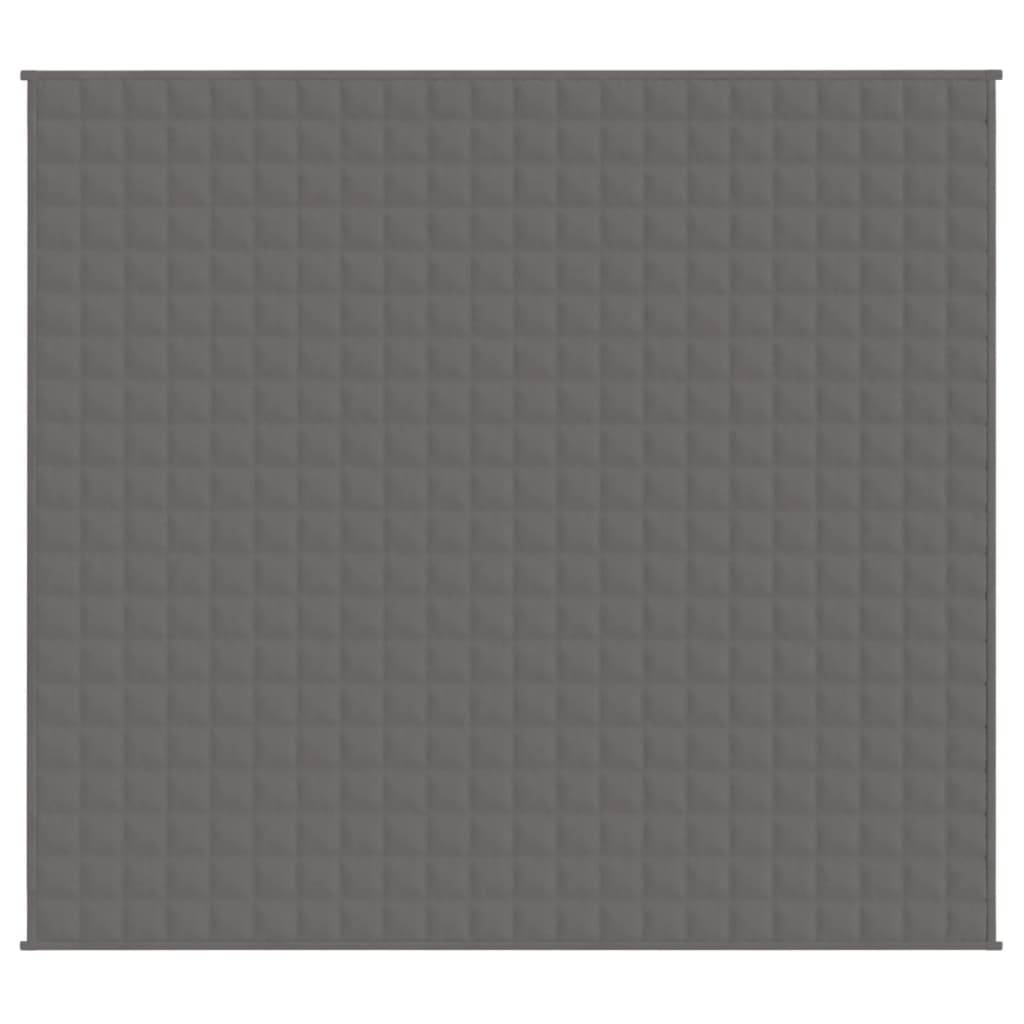 vidaXL Gewichtsdecke Grau 200x225 cm 9 kg Stoff