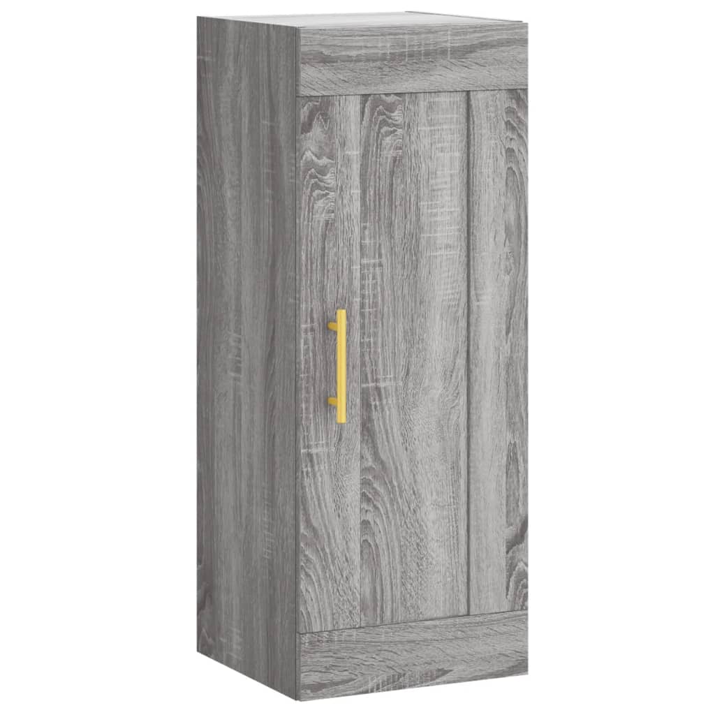 vidaXL Highboard Grau Sonoma 34,5x34x180 cm Holzwerkstoff