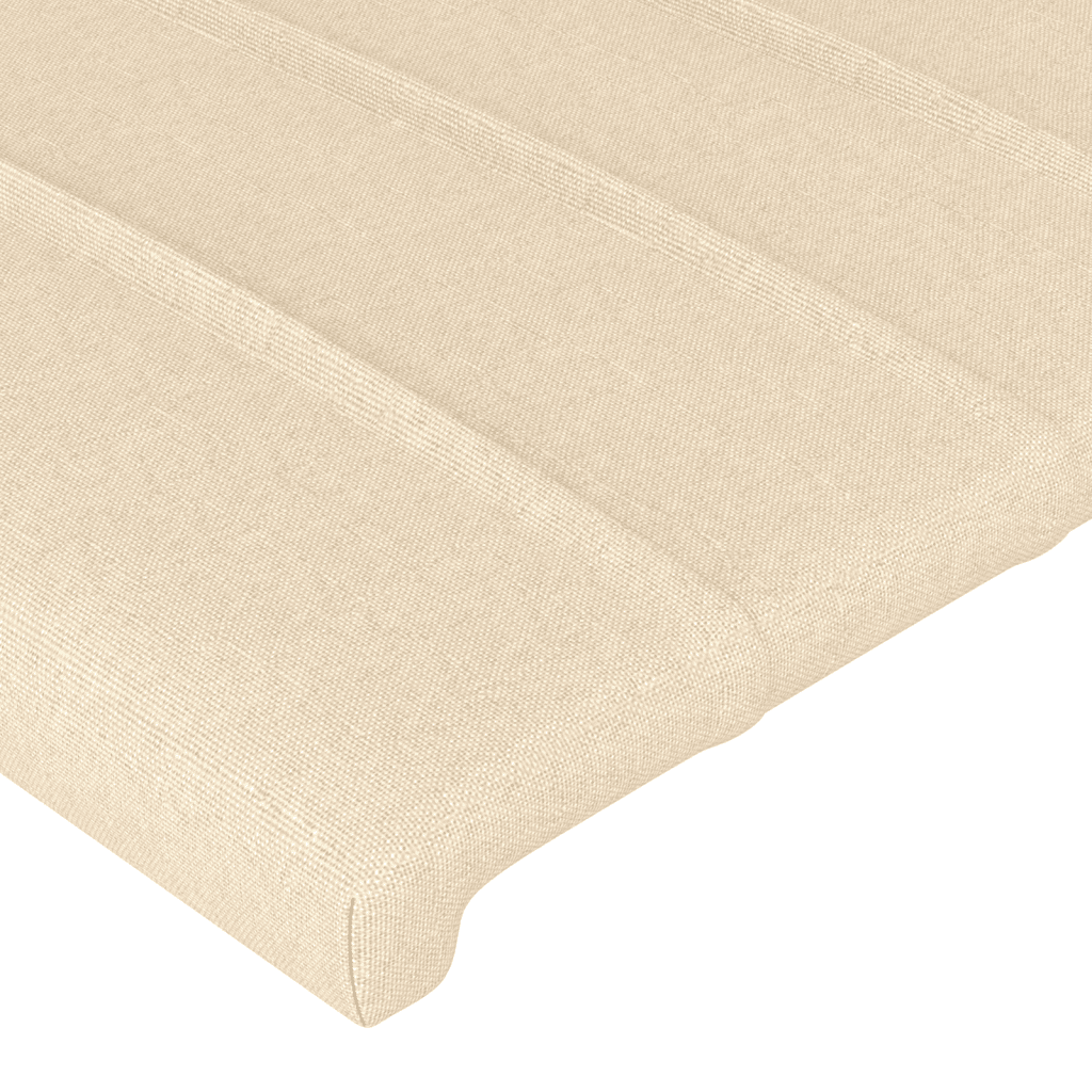 vidaXL Boxspringbett mit Matratze Creme 80x200 cm Stoff