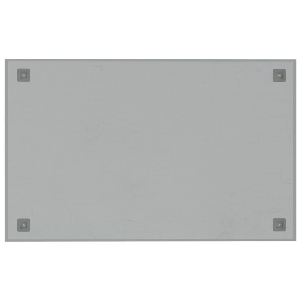 vidaXL Magnettafel Wandmontage Weiß 80x50 cm Hartglas