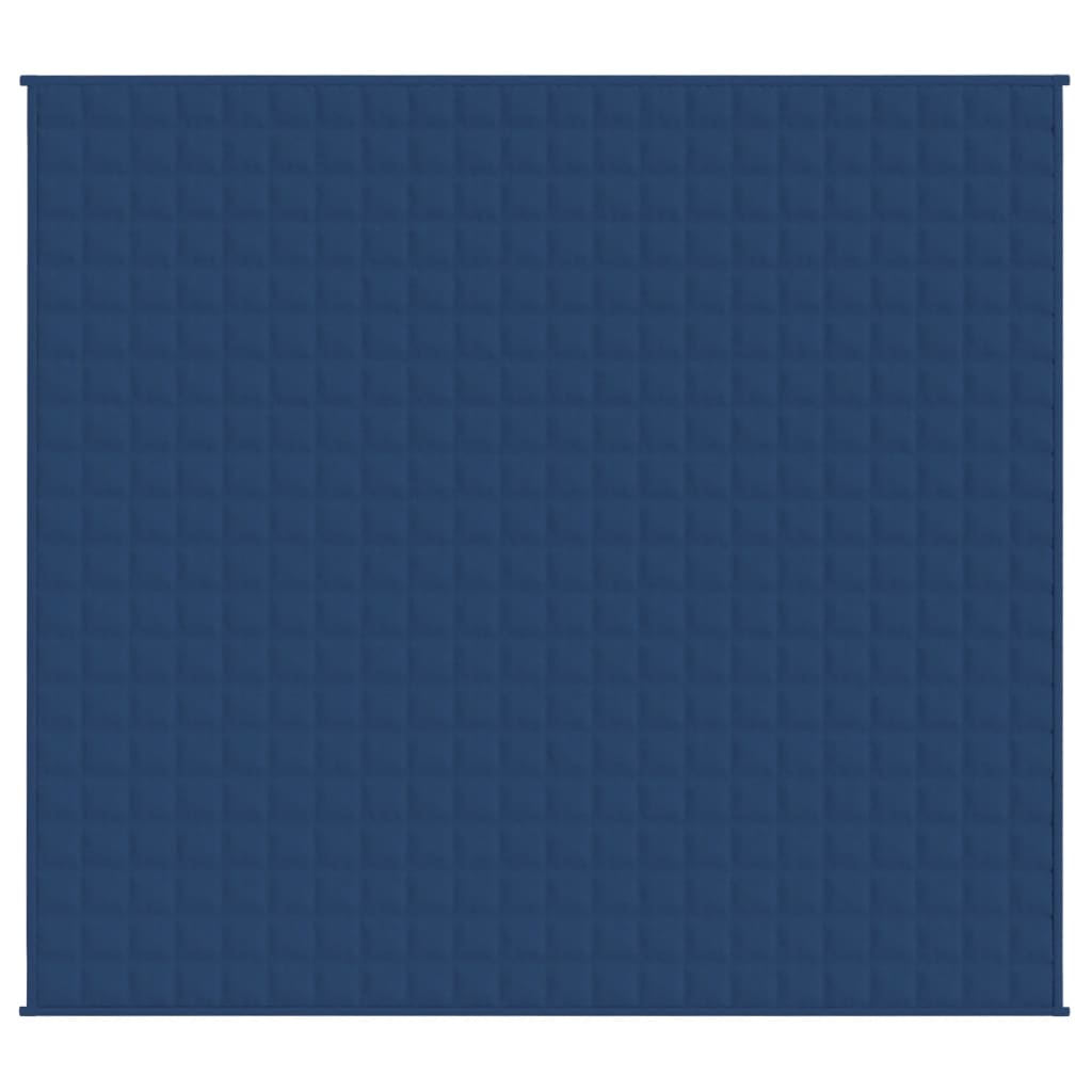 vidaXL Gewichtsdecke Blau 220x230 cm 11 kg Stoff