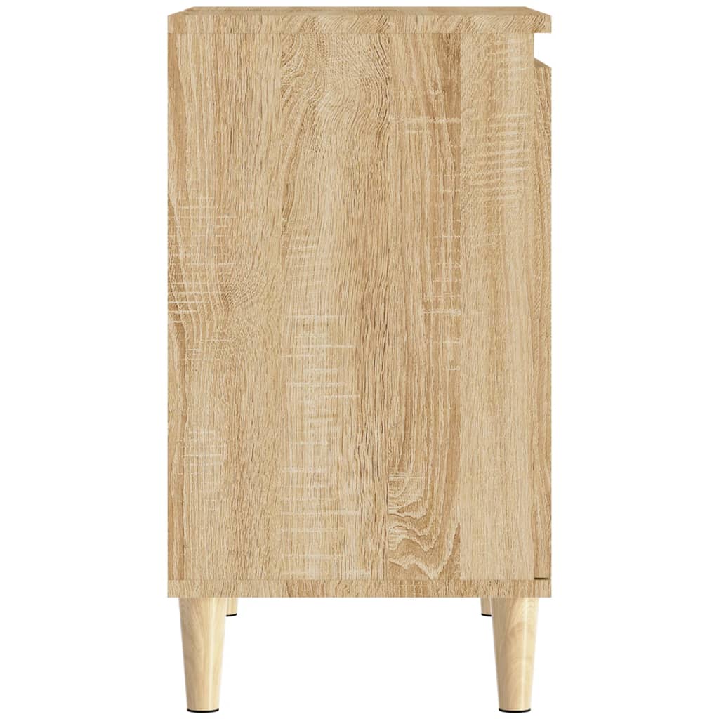 vidaXL Waschbeckenunterschrank Sonoma-Eiche 58x33x60 cm Holzwerkstoff