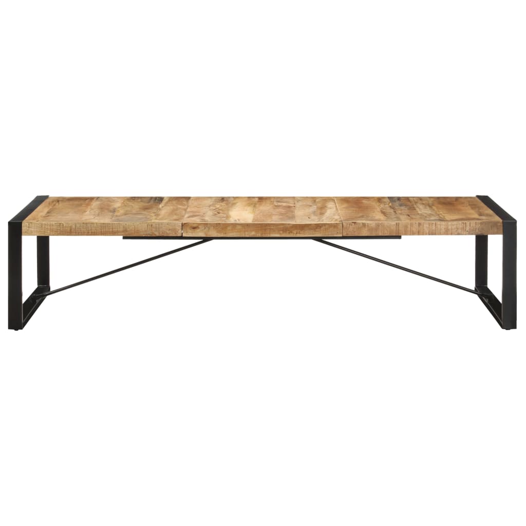 vidaXL Couchtisch 180x90x40 cm Raues Mangoholz