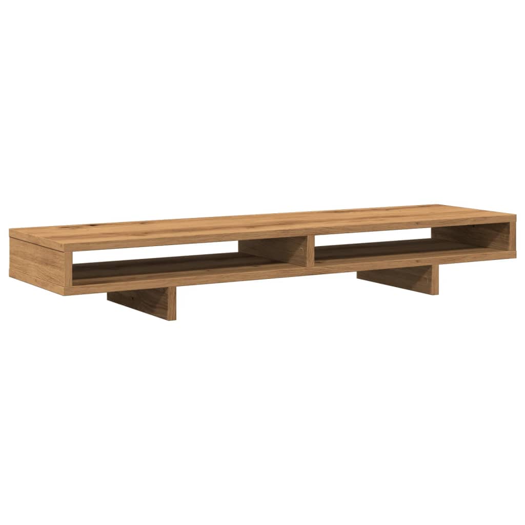 vidaXL Monitorständer Artisan-Eiche 100x27x15 cm Holzwerkstoff