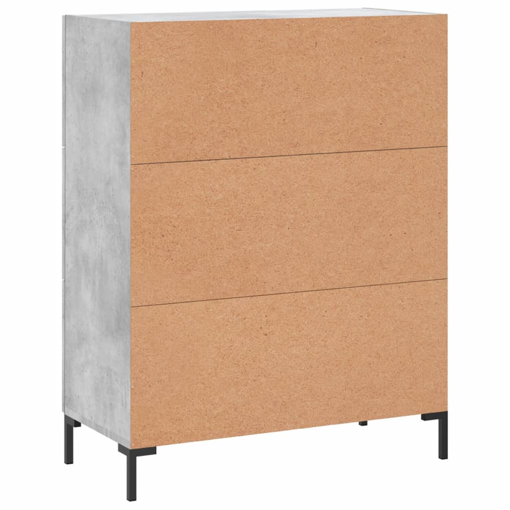 vidaXL Sideboard Betongrau 69,5x34x90 cm Holzwerkstoff