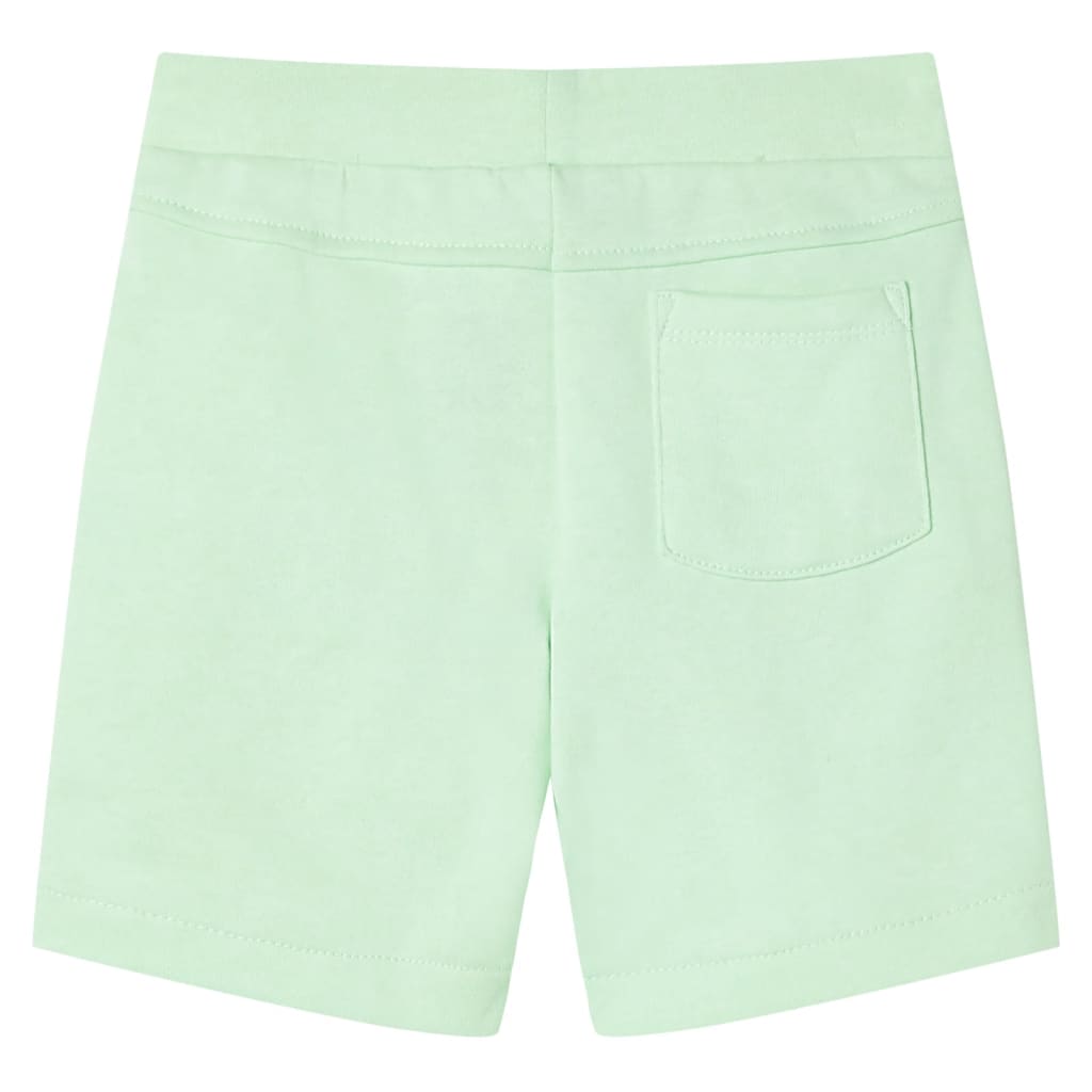 Kindershorts mit Kordelzug Knallgrün 140