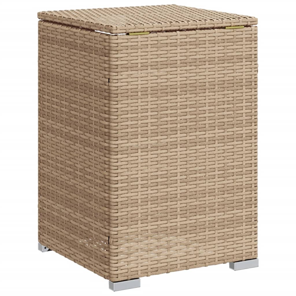 vidaXL Propan-Tank-Verstecktisch Beige 40x40x60 cm Poly Rattan