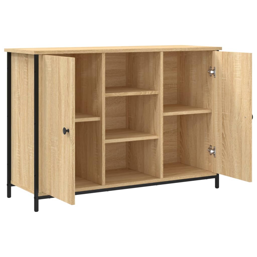 vidaXL Sideboard Sonoma-Eiche 100x35x70 cm Holzwerkstoff