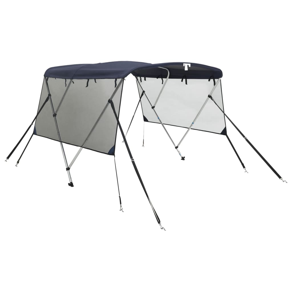 vidaXL 3-Bow Bimini-Top mit Mesh-Seitenteilen 183x(154-167)x137 cm