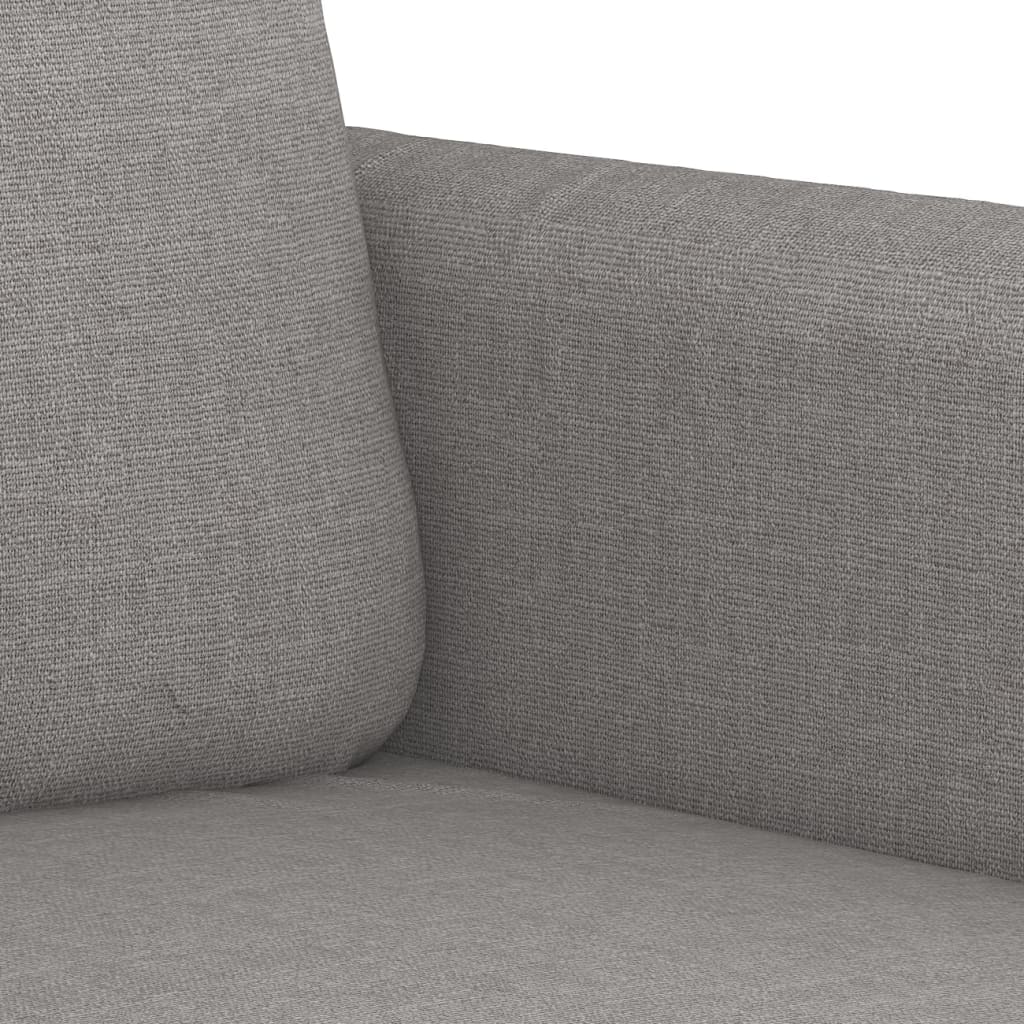 vidaXL 3-Sitzer-Sofa Hellgrau 210 cm Stoff