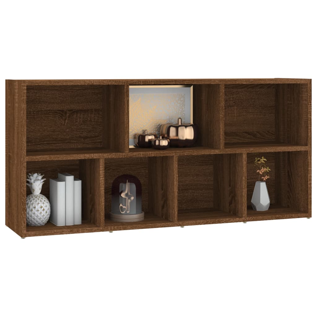 vidaXL Bücherschrank Braun Eichen-Optik 50x25x106 cm