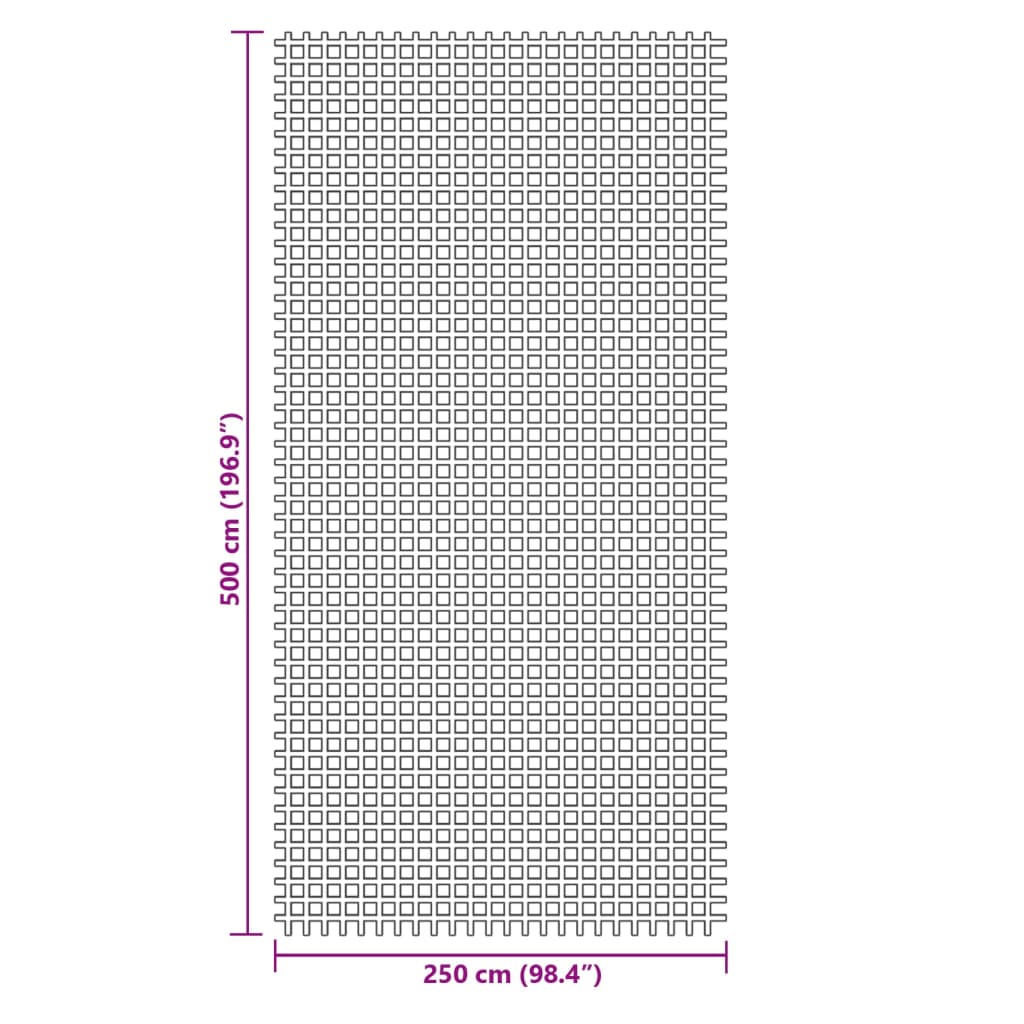 vidaXL Campingteppich Grün 5x2,5 m