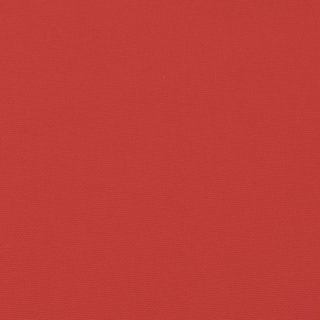 vidaXL Palettenkissen Rot 50x50x12 cm Stoff