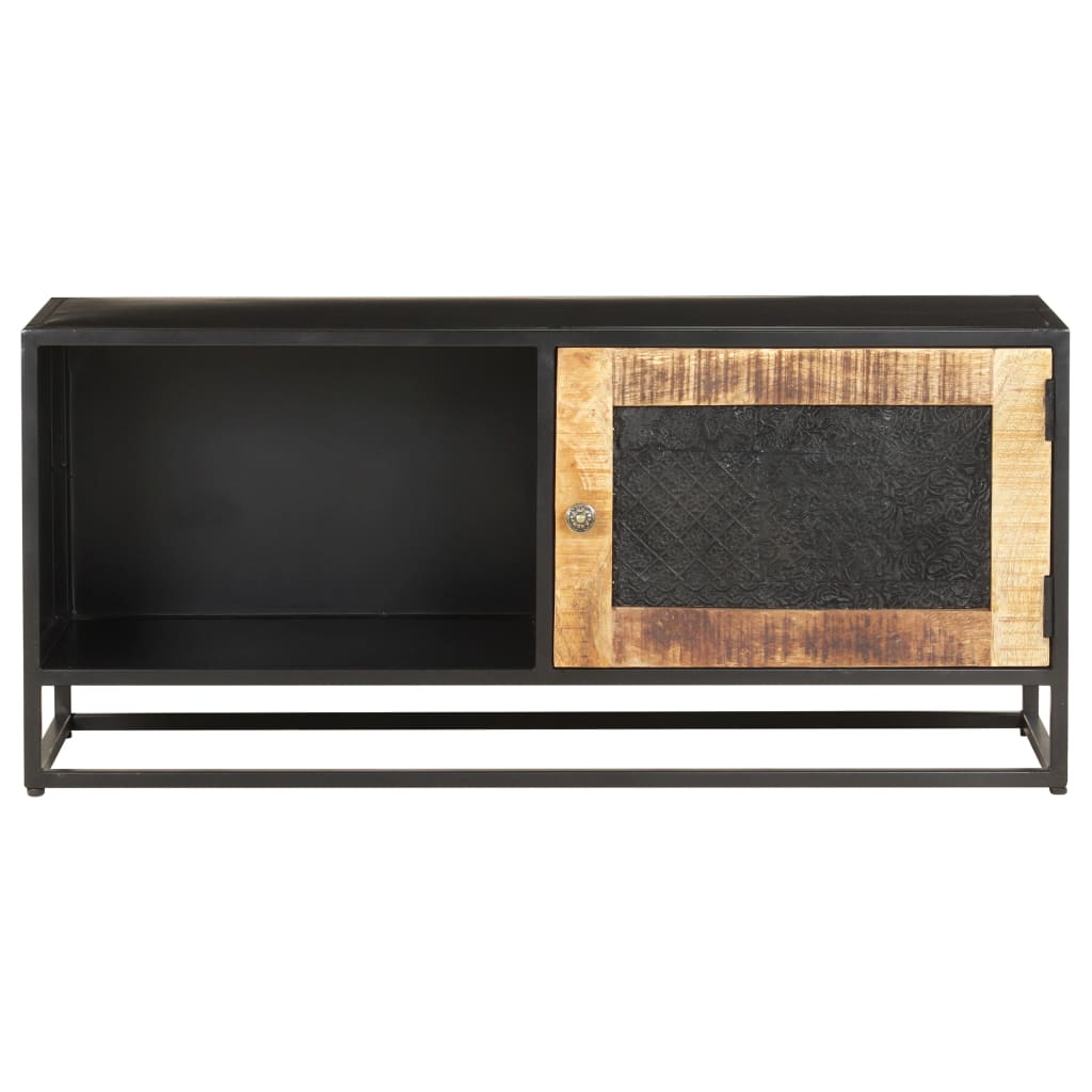 vidaXL TV-Schrank 90x30x40 cm Raues Mangoholz