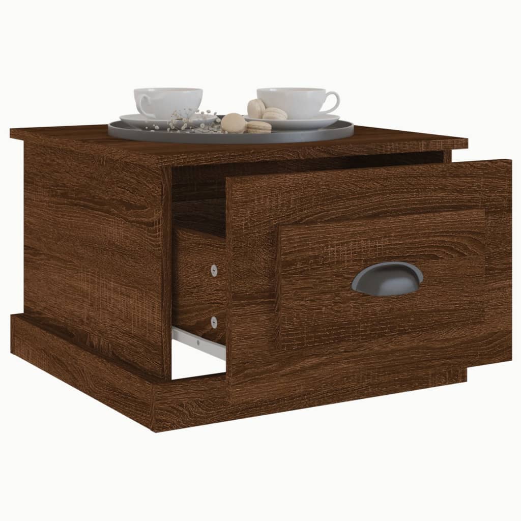 vidaXL Couchtisch Braun Eichen-Optik 50x50x35 cm Holzwerkstoff