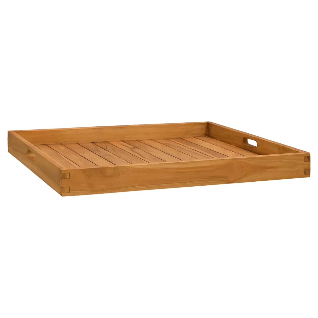 vidaXL Serviertablett 70x70 cm Massivholz Teak