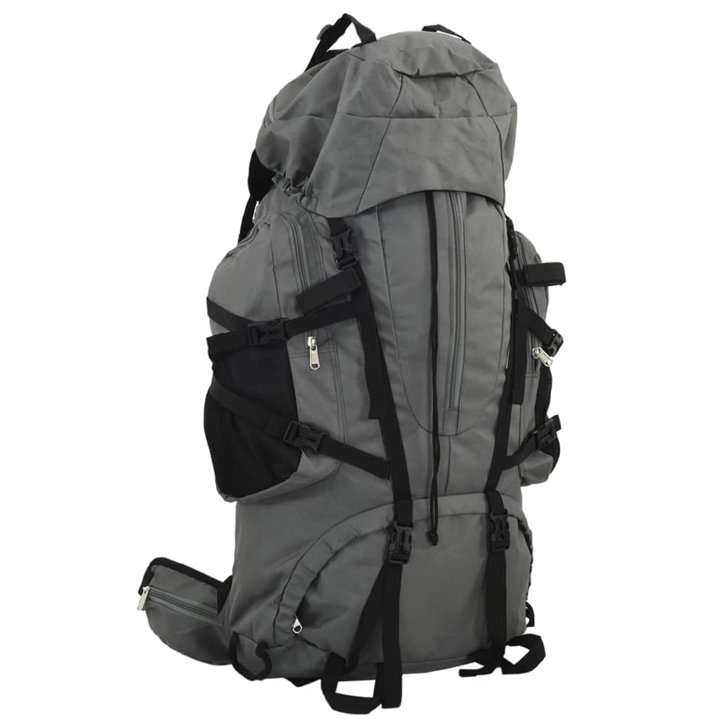 vidaXL Wanderrucksack Grau 60 L Oxford-Gewebe