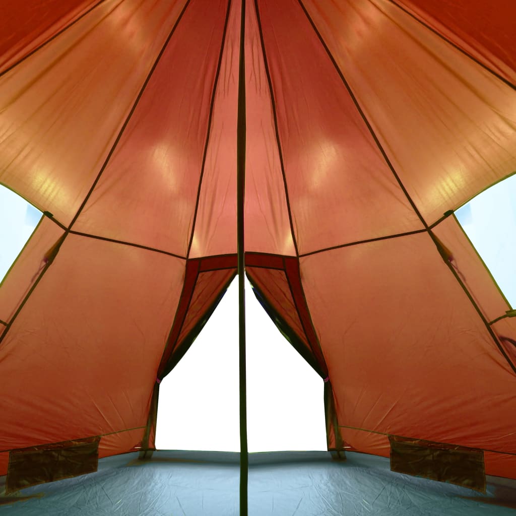 vidaXL Tipi-Campingzelt 4 Personen Orange Wasserdicht