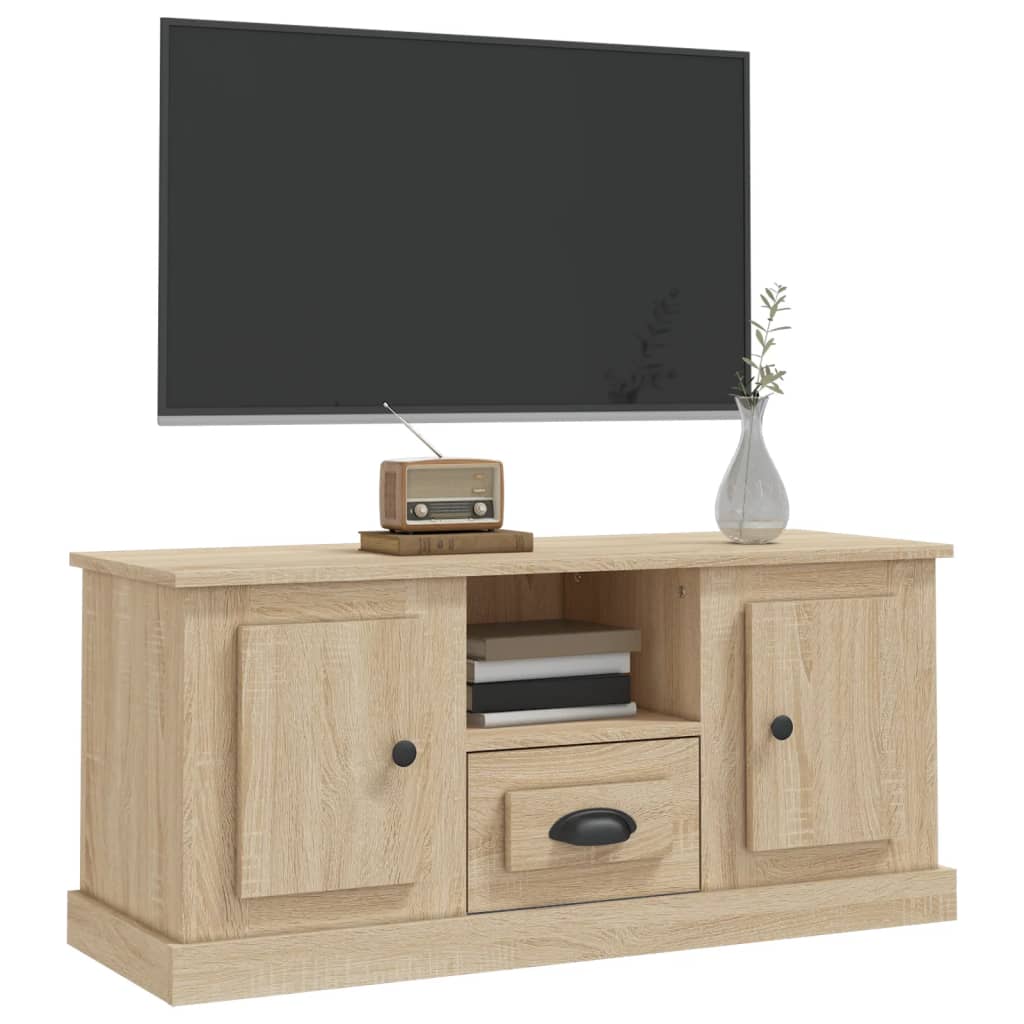 vidaXL TV-Schrank Sonoma-Eiche 100x35,5x45 cm Holzwerkstoff