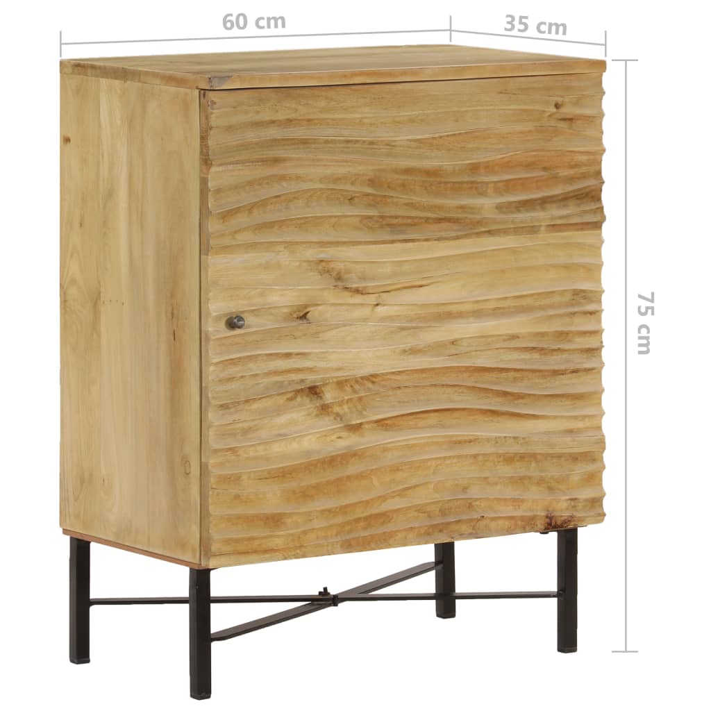 vidaXL Sideboard Massivholz Mango 60x35x75 cm