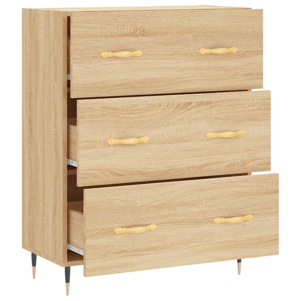 vidaXL Sideboard Sonoma-Eiche 69,5x34x90 cm Holzwerkstoff