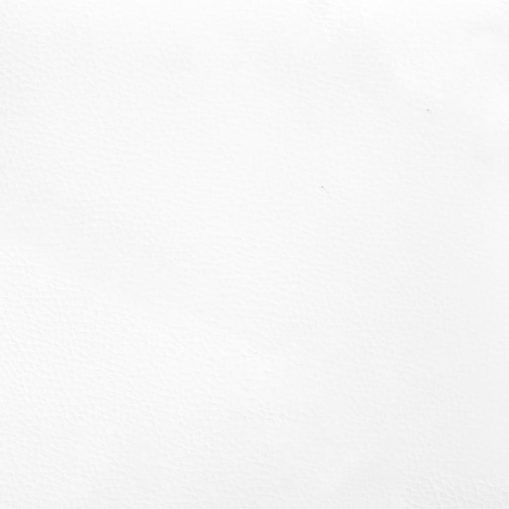 vidaXL Bettgestell Weiß 90x190 cm Kunstleder