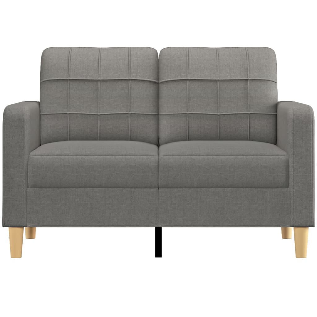 vidaXL 2-Sitzer-Sofa Dunkelgrau 120 cm Stoff