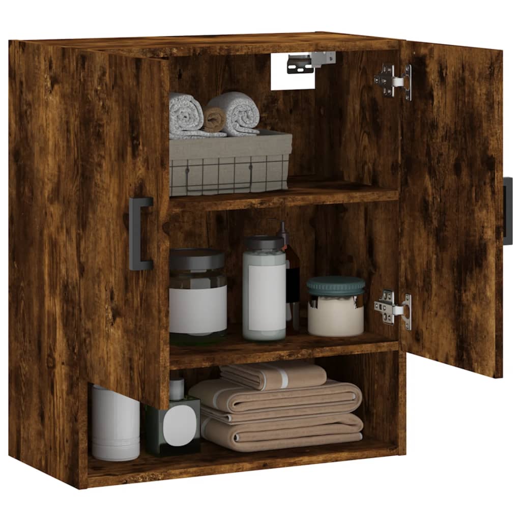 vidaXL Wandschrank Räuchereiche 60x31x70 cm Holzwerkstoff