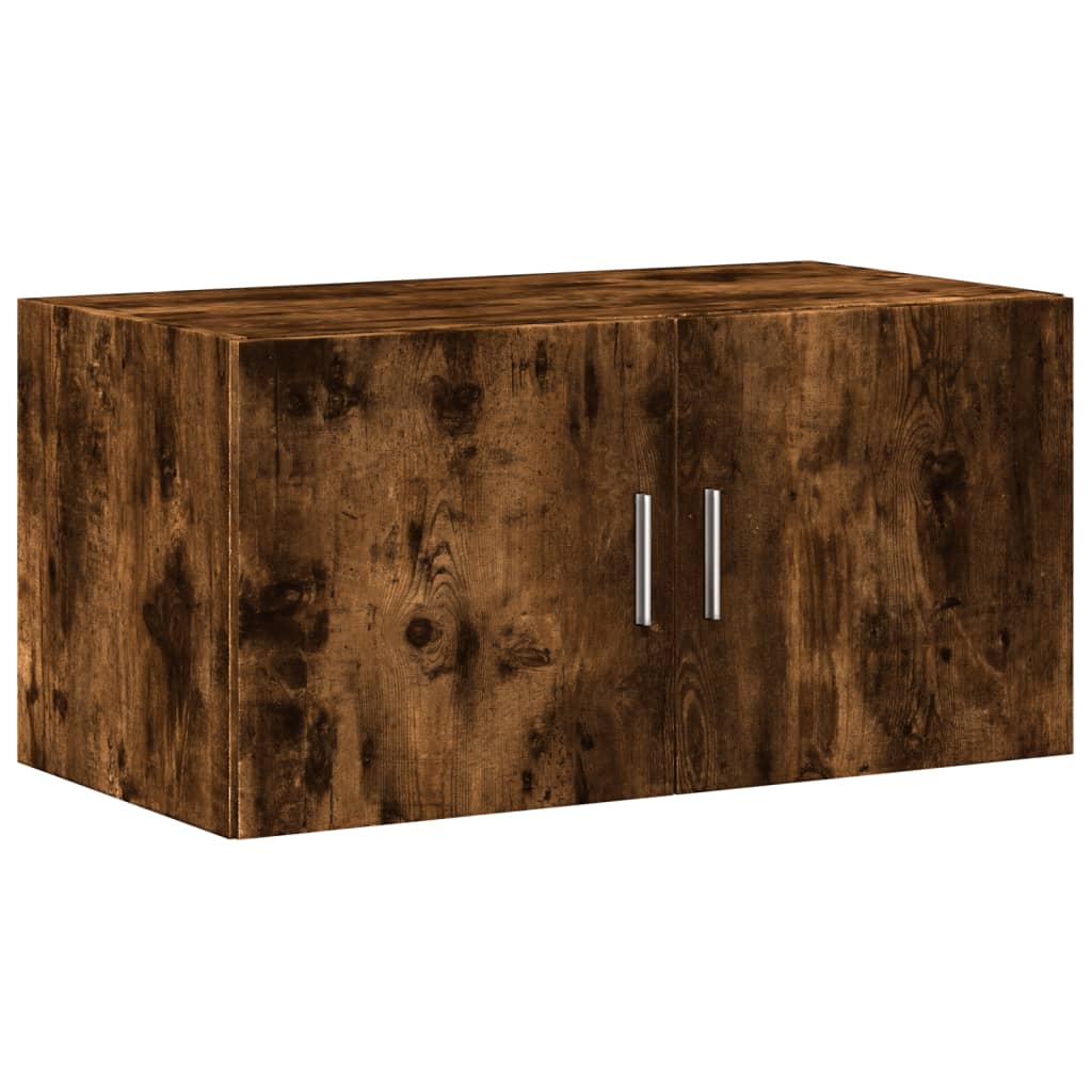 vidaXL Hochschrank Räuchereiche 80x42,5x225 cm Holzwerkstoff